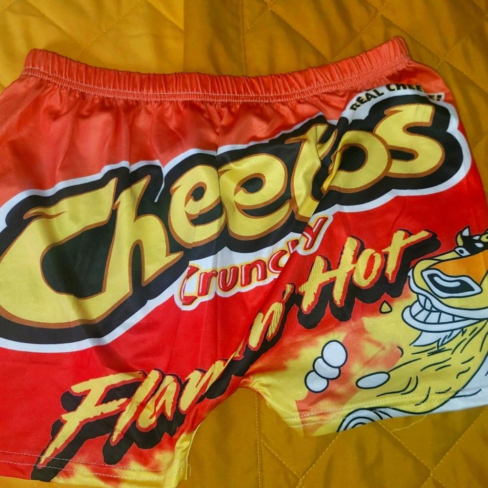 Flaming hot cheetos shorts